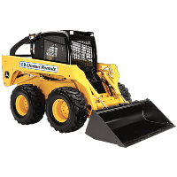 skid steer track loader yellow
