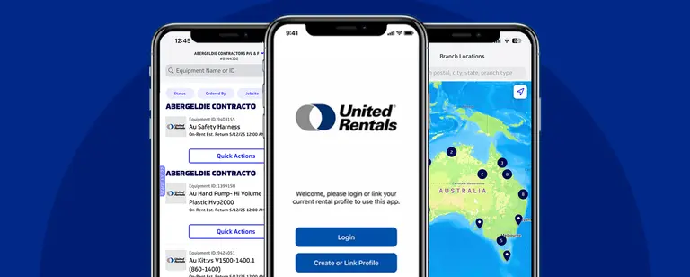 United Rentals mobile app