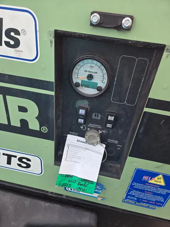 2019 Sullair 185DPQ-KU-T3 Air Compressor