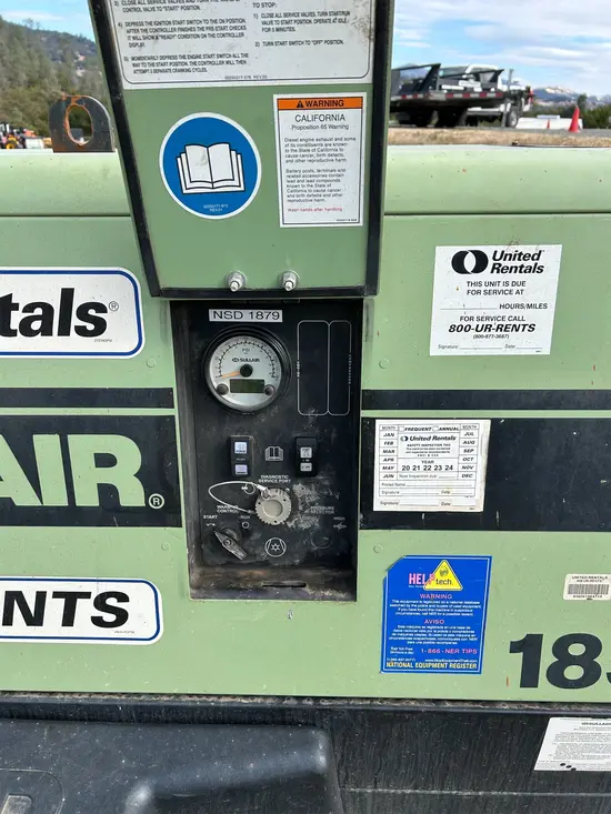 2018 Sullair 185DPQ-KU-T3 Air Compressor