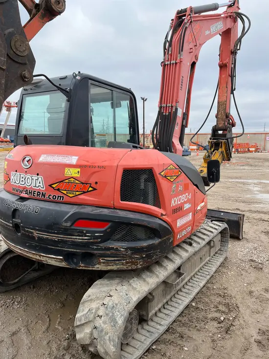 2017 Kubota KX080-4SR3A Mini Excavator