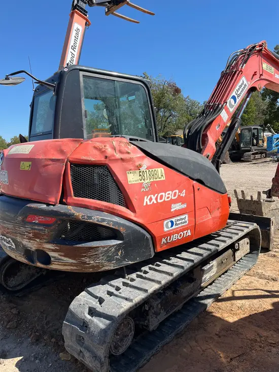2018 Kubota KX080-4SR3 Mini Excavator