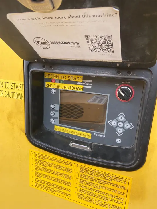 2017 Atlas Copco XAS1800 JD7 T4F Air Compressor