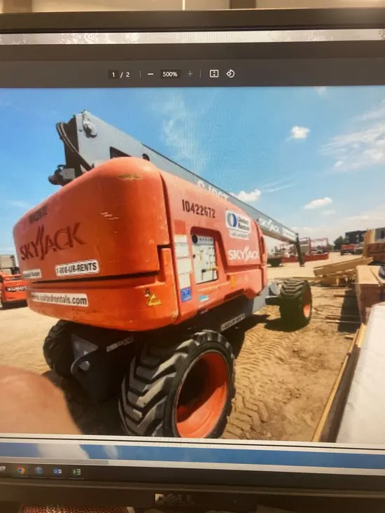 2015 Skyjack SJ86T Boom Lift