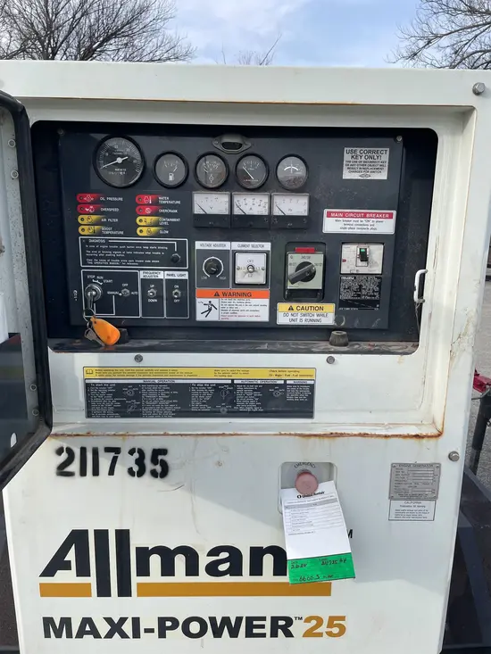 2018 Allmand MP25 Diesel Generator