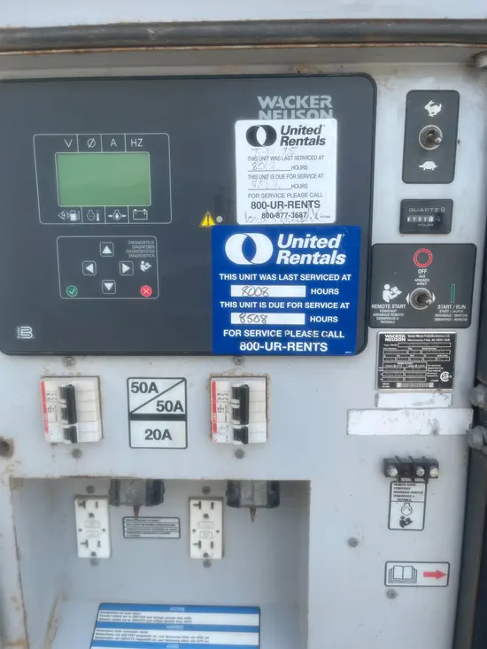 2017 Wacker Neuson G25 T4F Diesel Generator