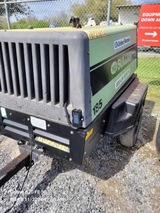 2018 Sullair 185DPQ-KU-T3 Air Compressor