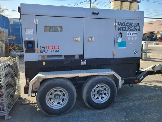 2019 Wacker Neuson G100 T4F Diesel Generator