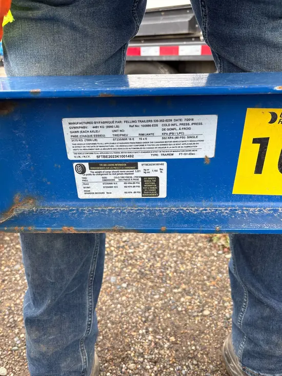 2019 Felling FT-10I Trailer