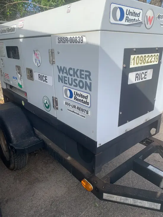 2019 Wacker Neuson G25 T4F Diesel Generator