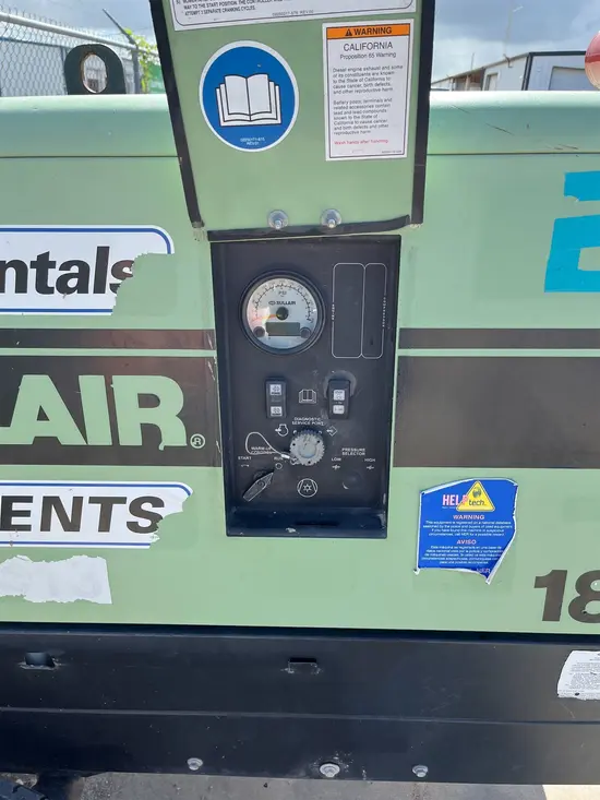 2018 Sullair 185DPQ-KU-T3 Air Compressor