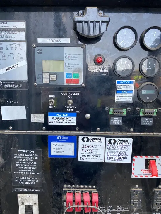2018 Cummins C100 D6R Diesel Generator