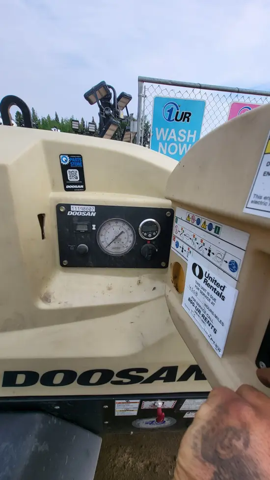 2021 Doosan C185WDO-T4F Air Compressor