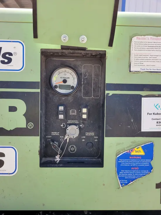 2018 Sullair 185DPQ-KU-T3 Air Compressor