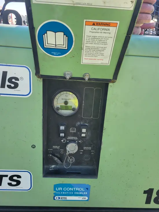 2018 Sullair 185DPQ-KU-T3 Air Compressor