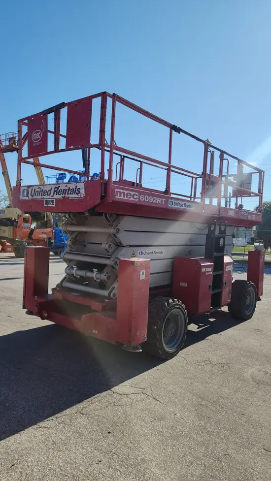 2016 MEC 6092RT Rough Terrain Scissor Lift