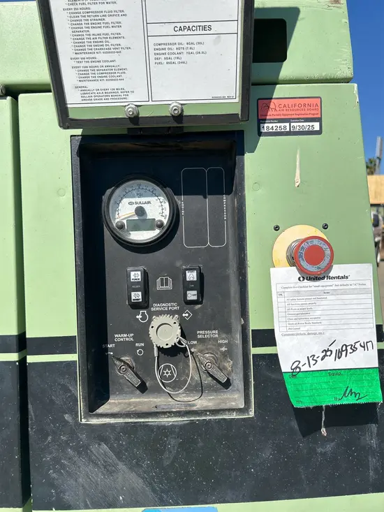 2019 Sullair 425HDPQ-PE Air Compressor