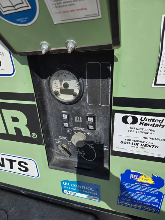 2019 Sullair 185DPQ-KU-T3 Air Compressor