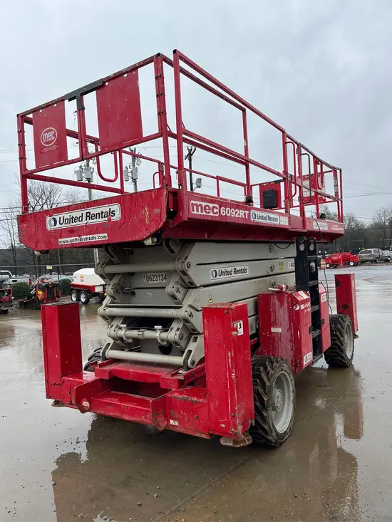 2017 MEC 6092RT Rough Terrain Scissor Lift