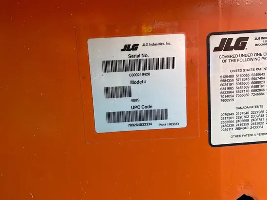 2016 JLG 400S Boom Lift