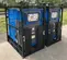 Blue Resistive Portable Load Banks on a jobsite