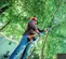 Orange, black and white STIHL Power Pruner Pole Saw, 7 ft.-11.6 ft. Reach, Gas Powered