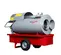Grey and red FROSTFGHTR Heater, 350,000 BTU/h, Diesel Powered, Ducted