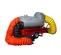 Orange and yellow and gray FROSTFGHTR Indirect Heater, 400,000 BTU/h, Diesel Powered