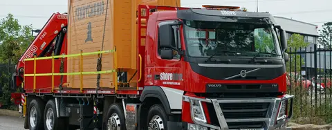 One of our trucks ready to deliver modular props to a job site