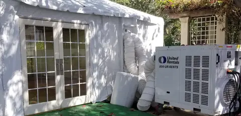 Tent air conditioner for event