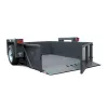 Black JLG Hydraulic Ground Level Equipment Trailer