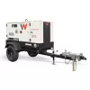 White and black Wacker Neuson tier 4 towable generator