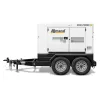 White and black ALLMANDBR 24-30 kW Towable Generator, Diesel