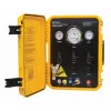 Yellow and black Cherne air test control panel
