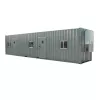Gray GENERIC 40 ft. by 8 ft. by 9.5 ft. Ground-Level Office Container, 2 Offices