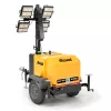 Yellow and black Allmand electric Towable Light Tower