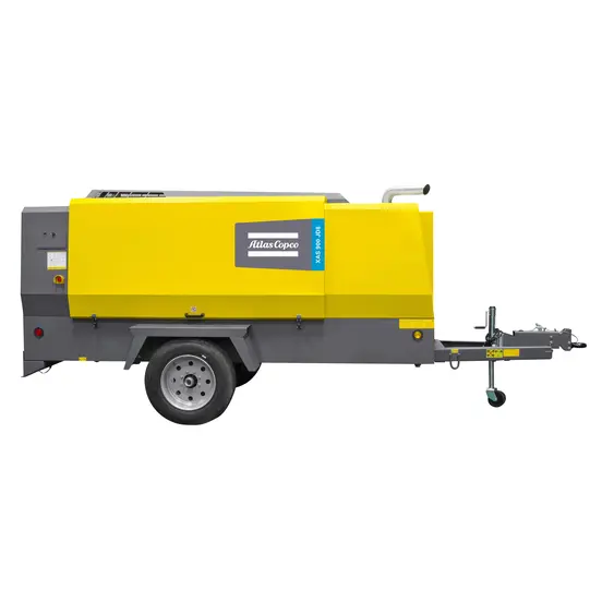 Yellow Atlas Copco compressor